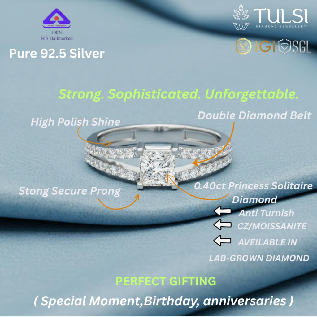 Princess Dobbel Band Spark Ring