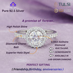 The Aura Halo Solitaire Ring