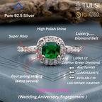 Verdant Royale Halo Ring