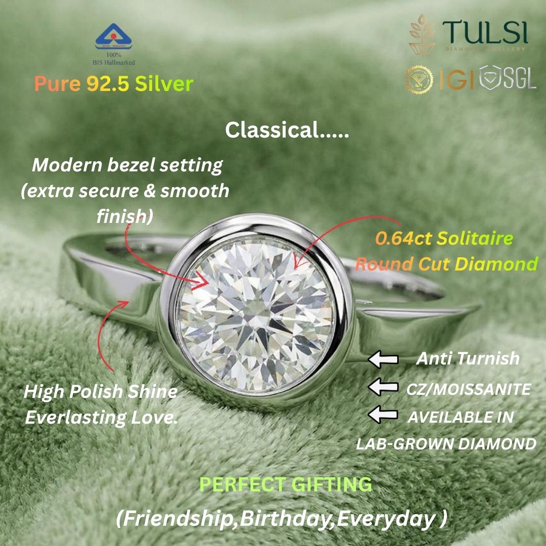 Kriva Bezel Solitaire Ring