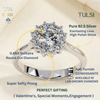 The Sapphire Halo Ring