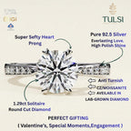 The Heart-Prong Pave Solitaire