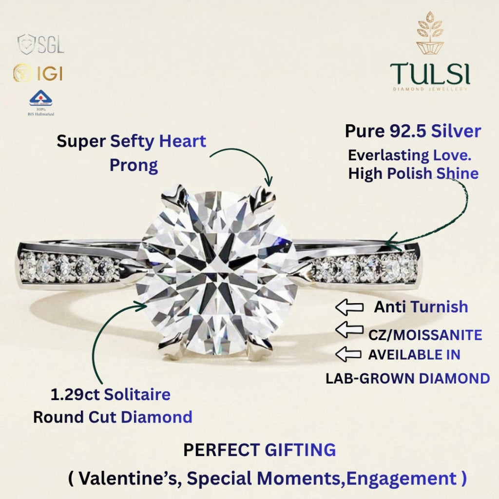 The Heart-Prong Pave Solitaire