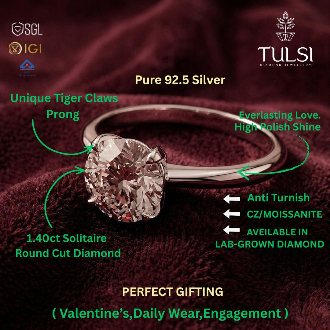 Star Glow Solitaire Ring