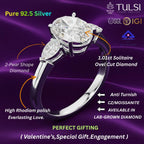 Solitaire Oval Trilogy Ring