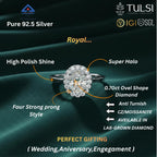 Oval Queen Royal Halo Ring