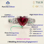 Velvet Ruby Heart Ring