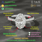 The Seraphina Ovel Solitaire Ring