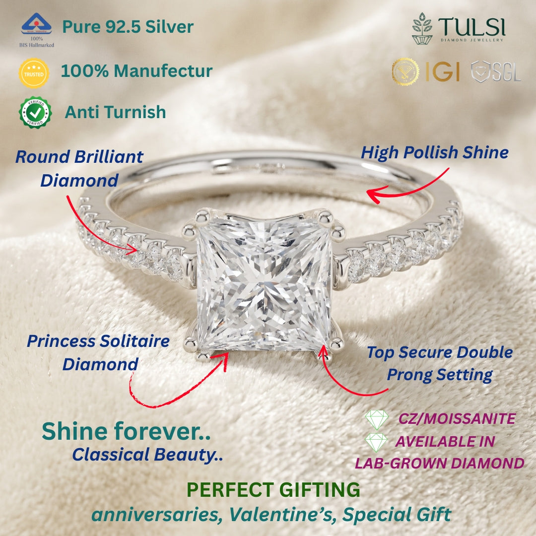 Sovereign Solitaire Sparkle Ring