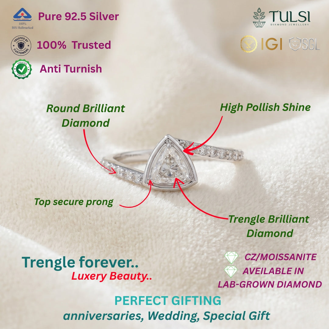 Luminaire Triangle Sparkle Ring