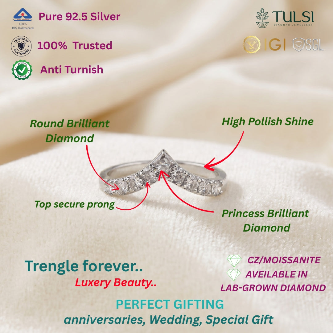 V- SHAPE PRINCESS RING