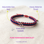 Auspicious Swastika Pure Silver & Dual-Tone Thread Bracelet/Rkhi