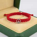 Spiritual Lord Shiva Pure Silver Trishul Thred Bracelet